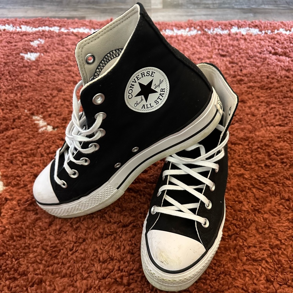 Platform high top converse